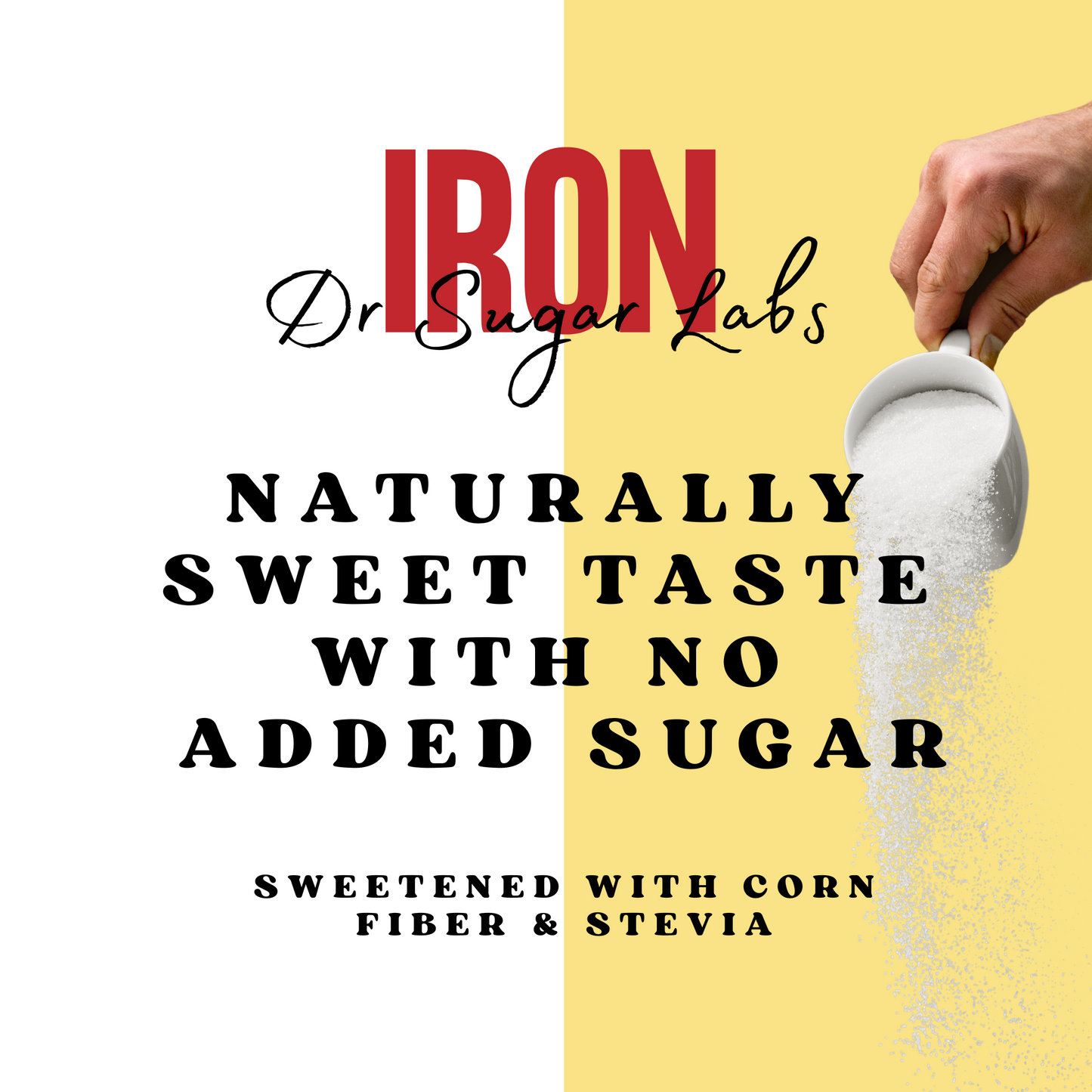 Iron Bisglycinate Sweetened Powder (Sweetened with Corn Fiber and Stevia) - Dr Sugar Labs