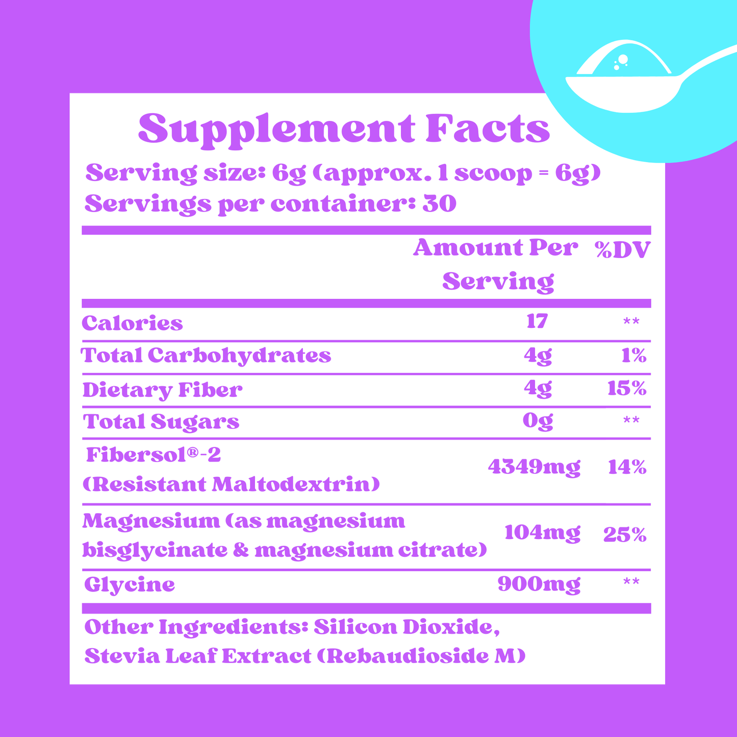 Magnesium Sweetened Powder (Sweetened with Corn Fiber and Stevia) - Dr Sugar Labs