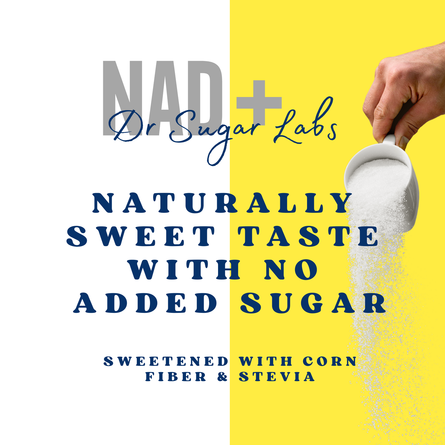 NAD+ Booster Complex Sweetened Powder (Sweetened with Corn Fiber and Stevia) - Dr Sugar Labs