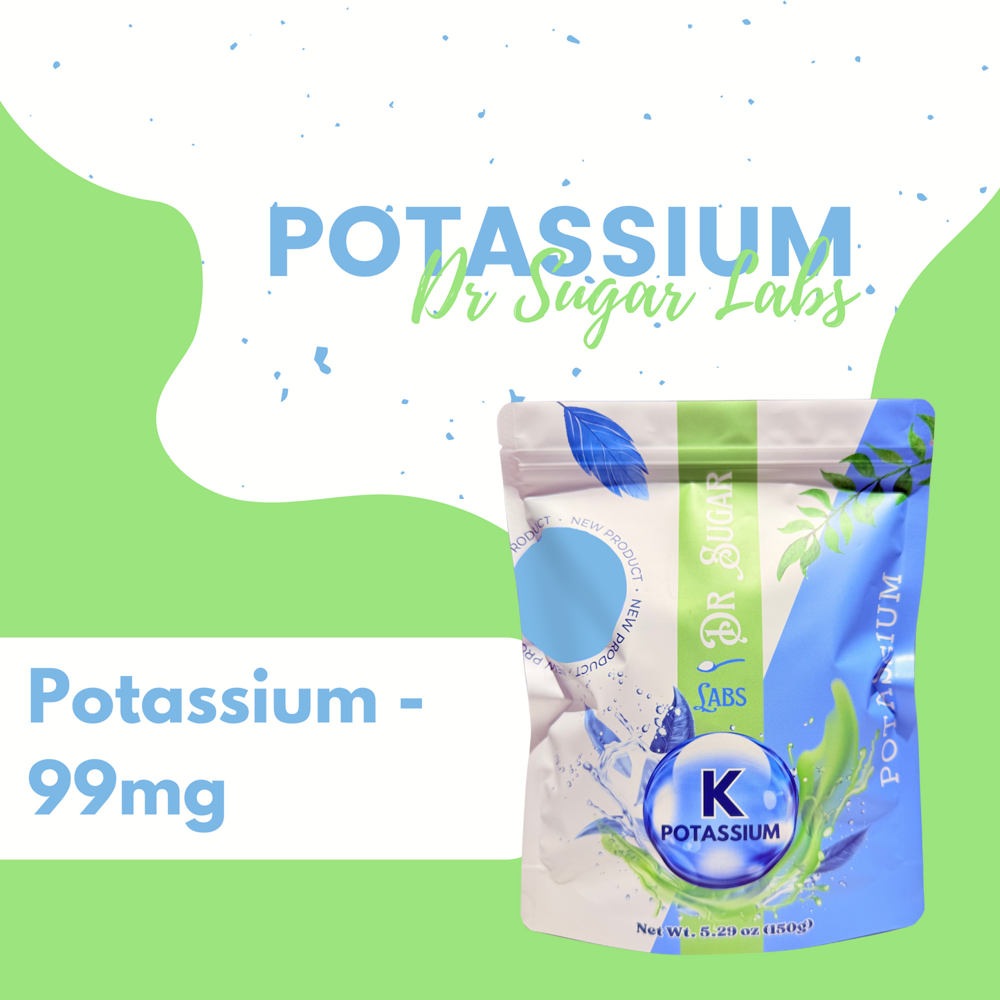 Potassium Citrate Hydration Sweetened Powder (Sweetened with Corn Fiber and Stevia) - Dr Sugar Labs