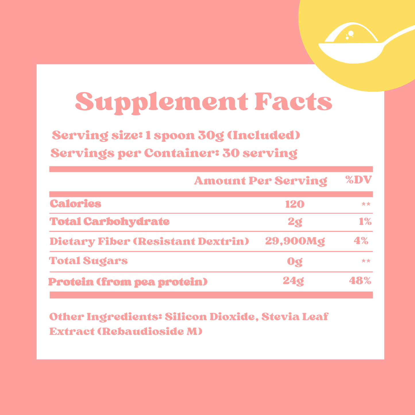 Pea Protein Sweetened Powder (Sweetened with Corn Fiber and Stevia) - Dr Sugar Labs