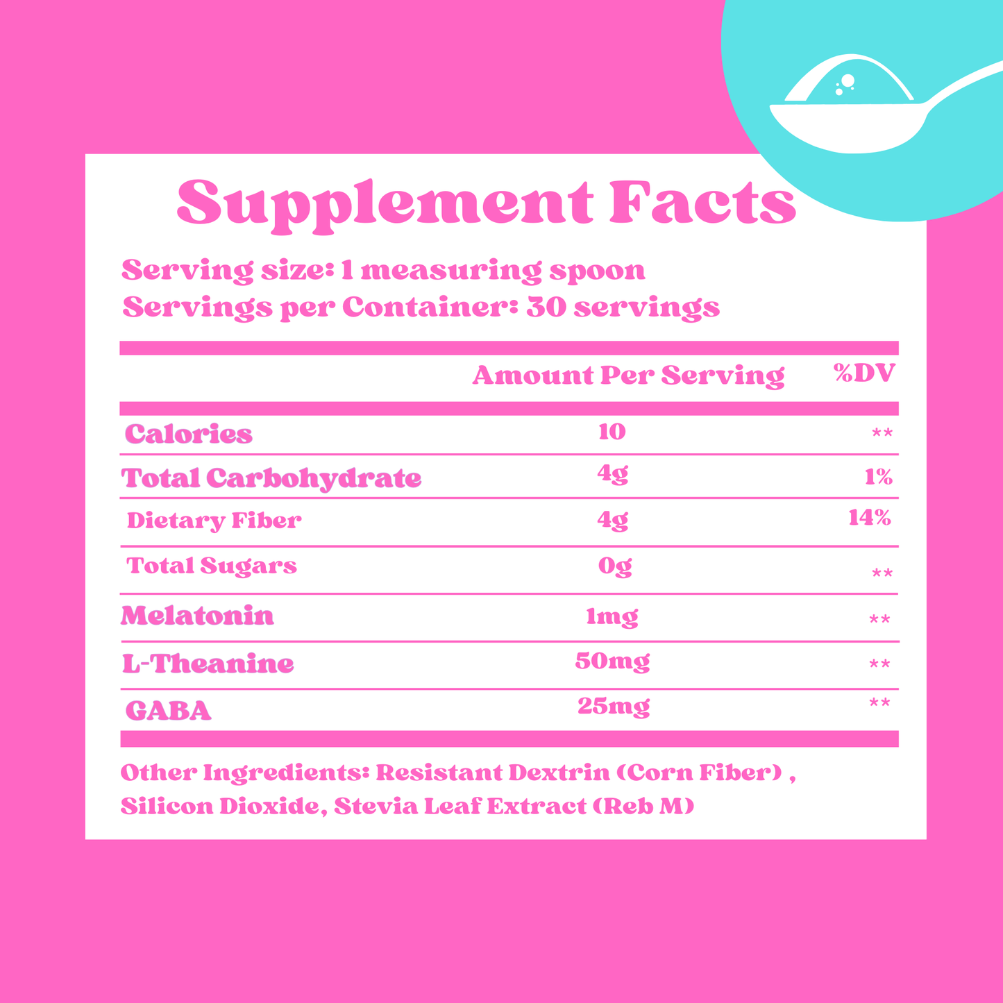 Kids Sleep Support Sweetened Powder (Sweetened with Corn Fiber and Stevia) - Dr Sugar Labs