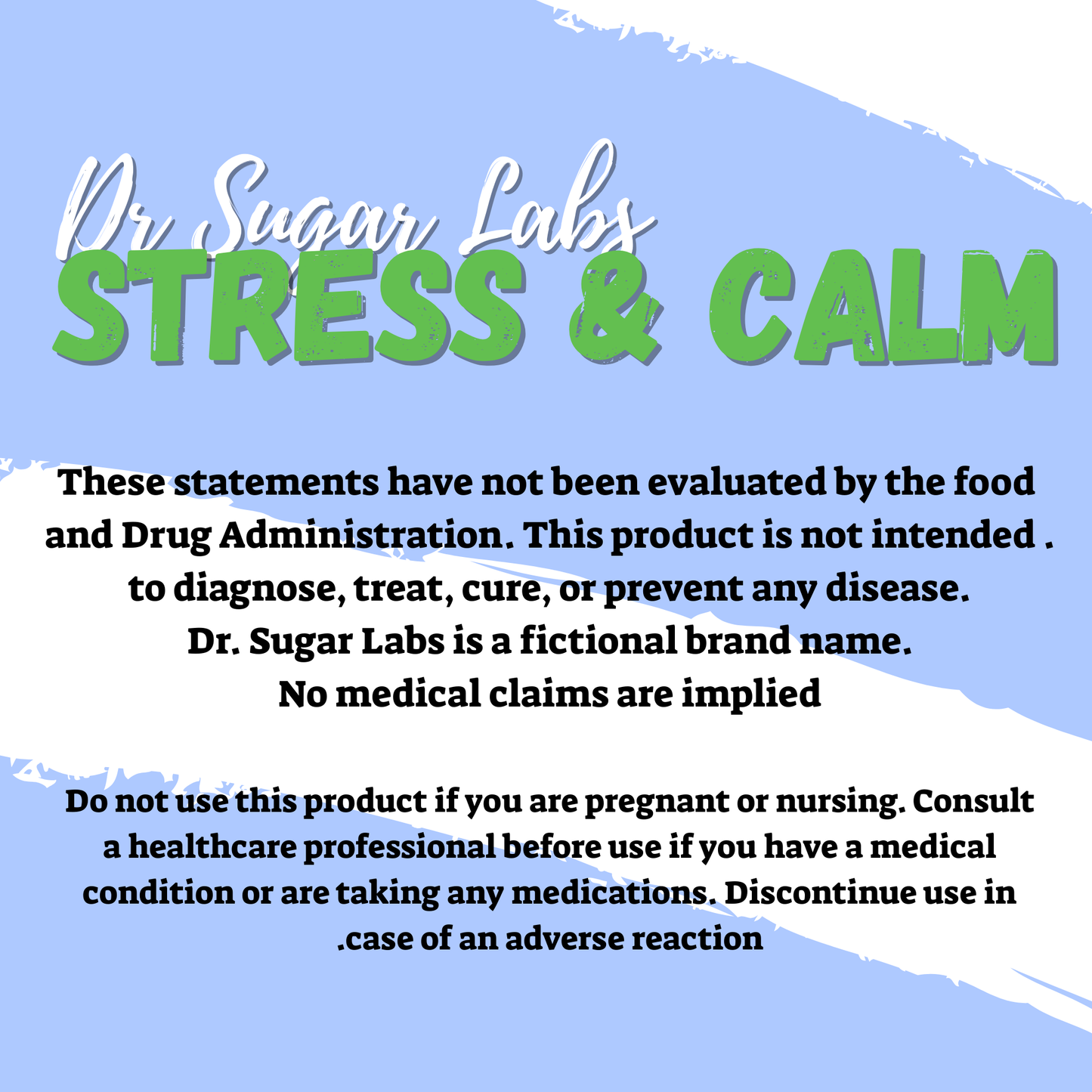 Stress & Calm support Sweetened Powder (Sweetened with Corn Fiber and Stevia) - Dr Sugar Labs