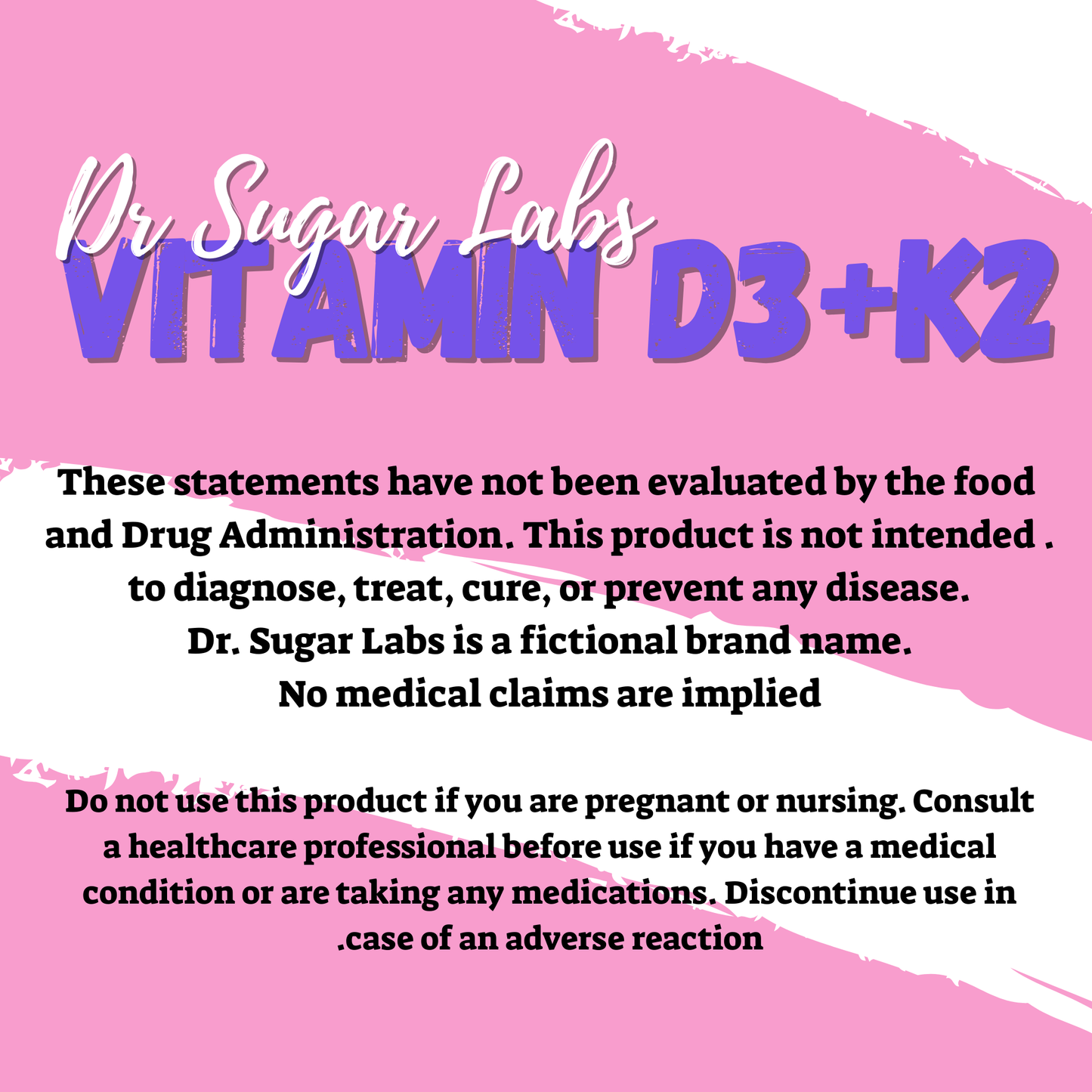 D3 + K2 Bone & Immune Support Sweetened Powder (Sweetened with Corn Fiber and Stevia) - Dr Sugar Labs