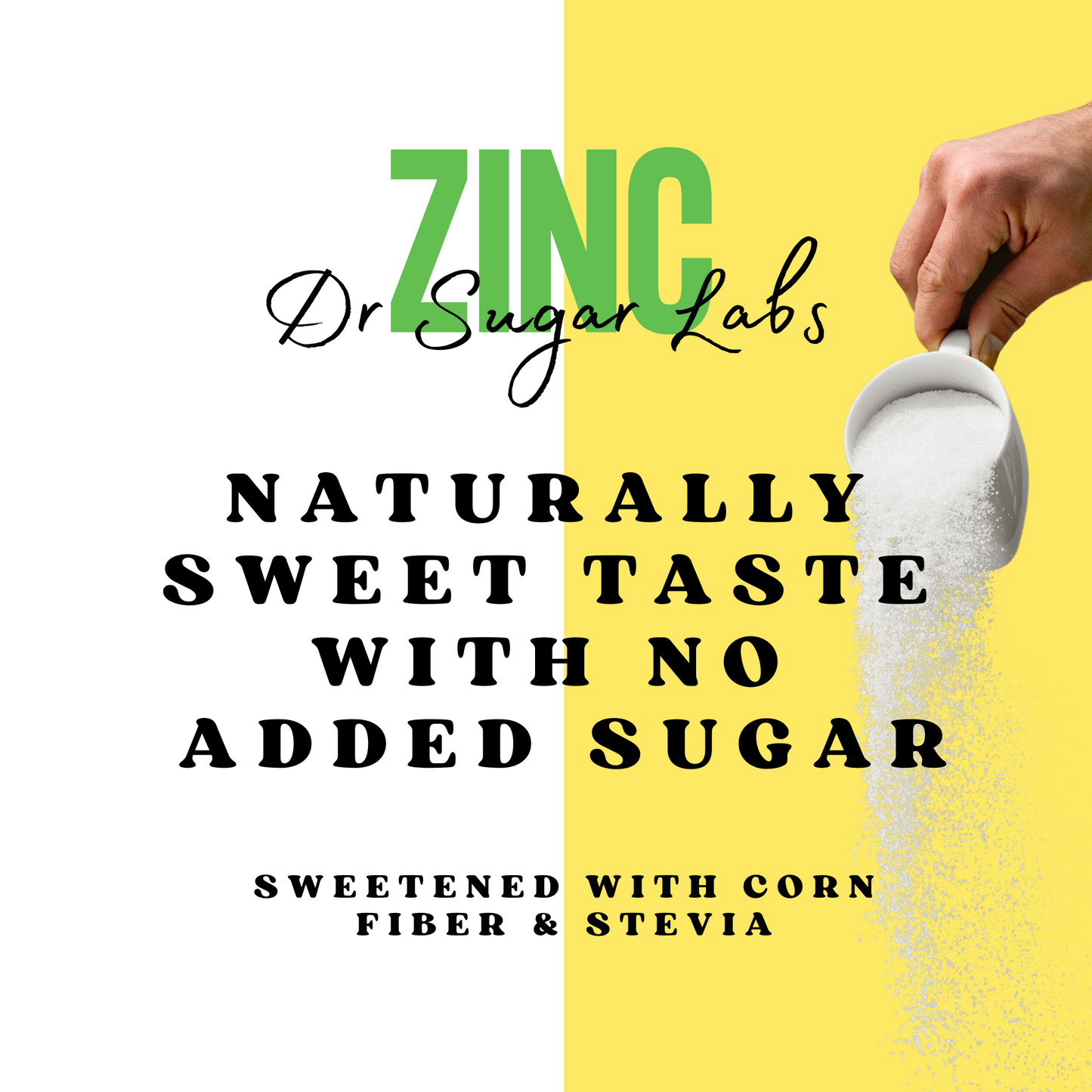 Absorption Zinc Complex Sweetened Powder (Sweetened with Corn Fiber and Stevia - Dr Sugar Labs