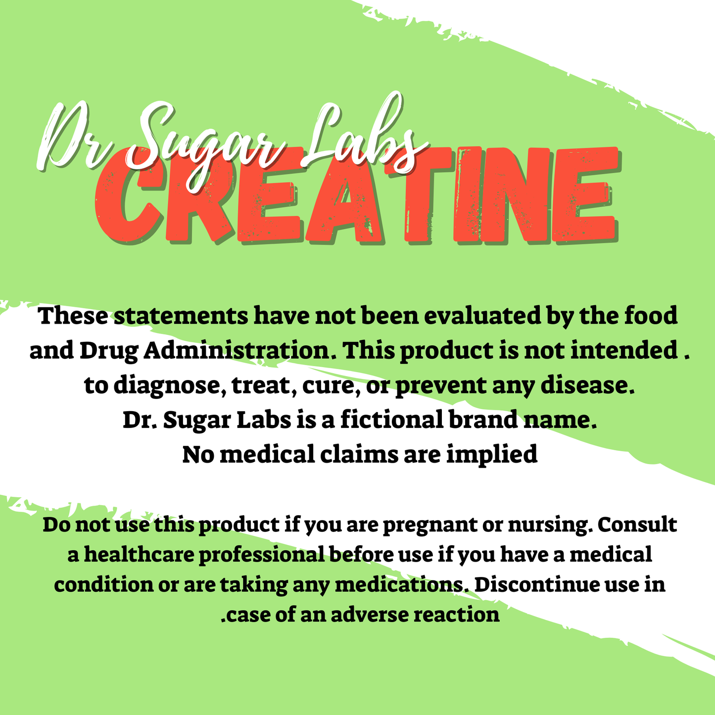 Creatine Monohydrate Sweetened Powder (Sweetened with Corn Fiber and Stevia) - Dr Sugar Labs