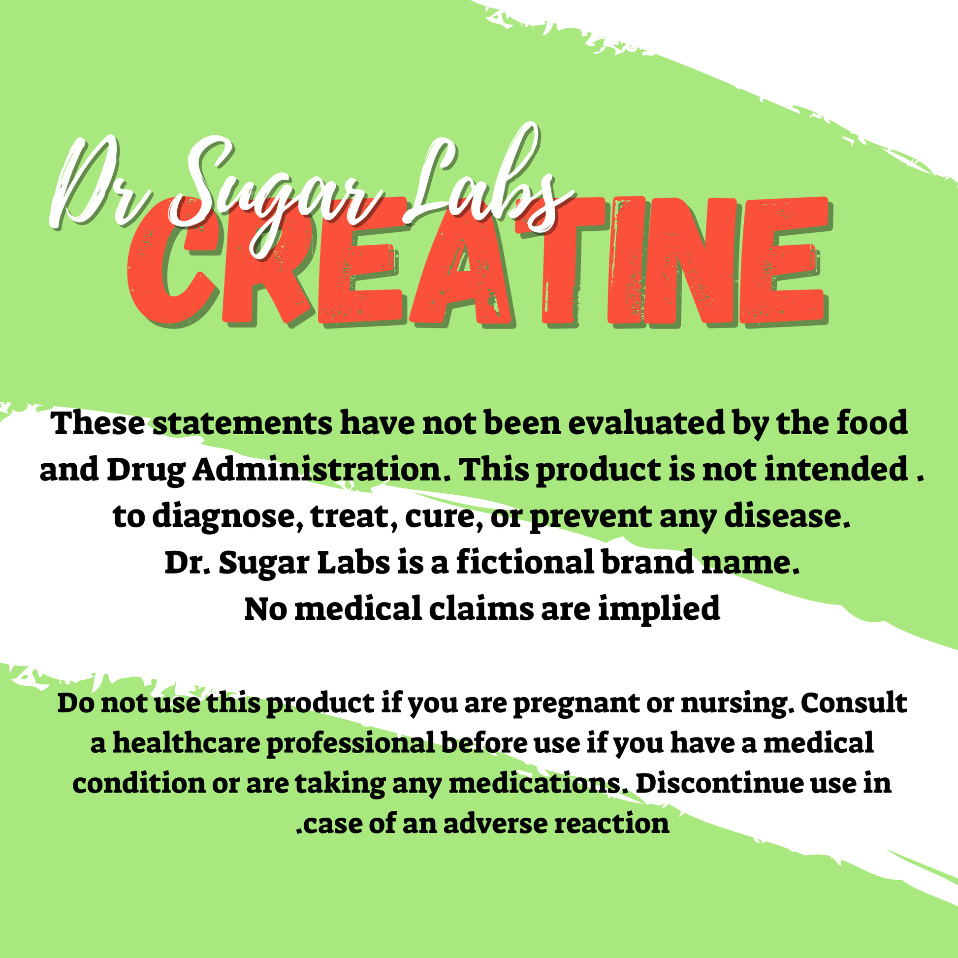 Creatine Monohydrate Sweetened Powder (Sweetened with Corn Fiber and Stevia) - Dr Sugar Labs