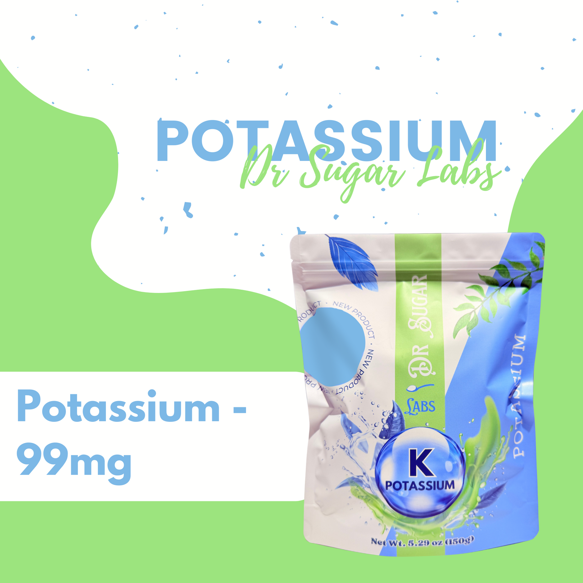 Potassium Citrate Hydration Sweetened Powder (Sweetened with Corn Fiber and Stevia) - Dr Sugar Labs