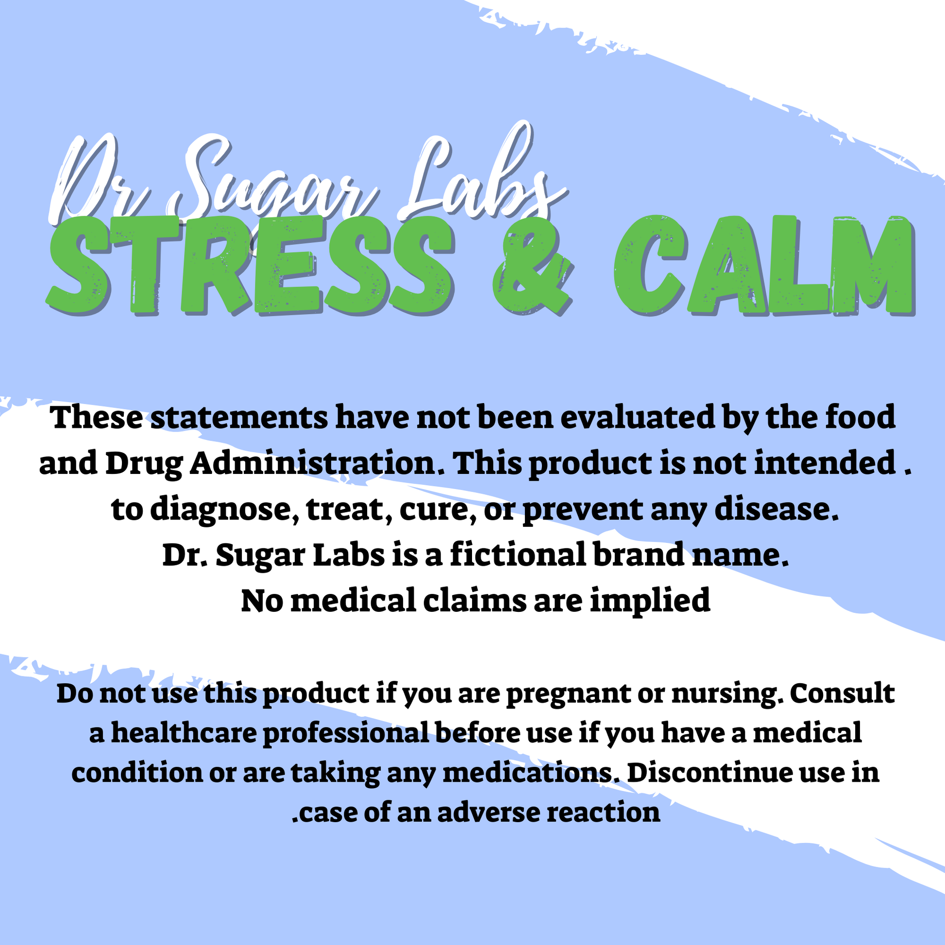 Stress & Calm support Sweetened Powder (Sweetened with Corn Fiber and Stevia) - Dr Sugar Labs