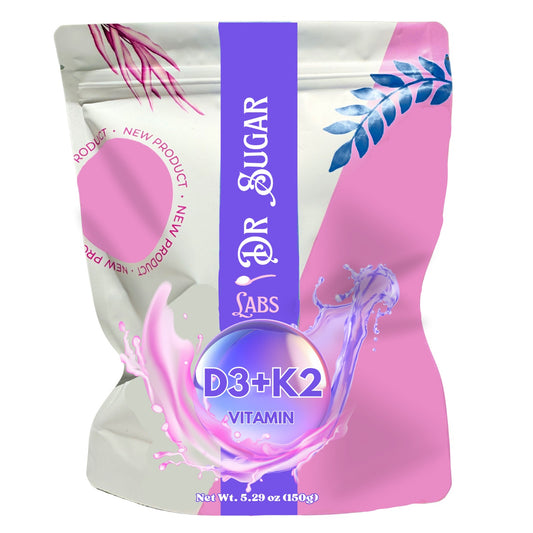 D3 + K2 Bone & Immune Support Sweetened Powder (Sweetened with Corn Fiber and Stevia) - Dr Sugar Labs