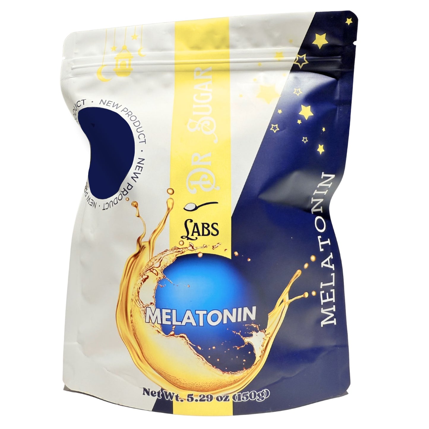 Melatonin Sleep Support for Adults Sweetened Powder (Sweetened with Corn Fiber and Stevia) - Dr Sugar Labs